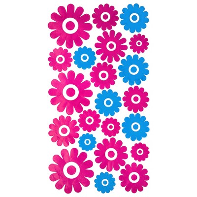 Slickblue Joyful Round Wall Art Decals - Vinyl Stickers for Walls, Doors, or Glass, 13"x23.5"