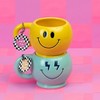 Totalee Gift Shaped Bolt Eye Smiley Mug Ceramic Blue 15 oz - 2 of 3