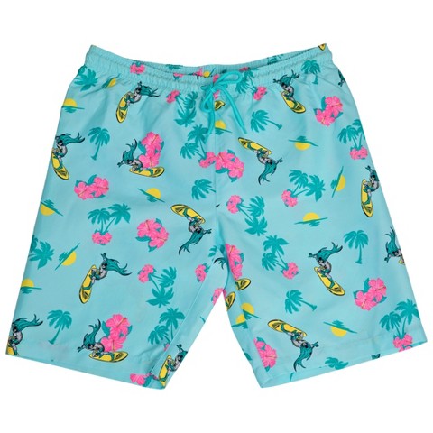 Batman Mens Batman Classic Floral Surf Board Shorts - XLarge (40-42)