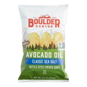 Boulder Canyon Avocado Oil Sea Salt Potato Chips 5.25 oz - 1 of 2