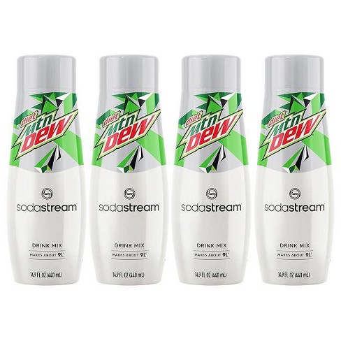 SodaStream Diet Mountain Dew - 4pk/60oz: Liquid Concentrate, Mix, Still, Cola Flavor, No Major Allergens - image 1 of 4