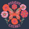Juniors Womens Lost Gods Positive Energy Butterfly Racerback Tank Top - 2 of 4