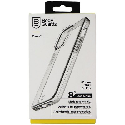 BodyGuardz Carve Series Rigid Gel Case for iPhone 13 Pro - Clear
