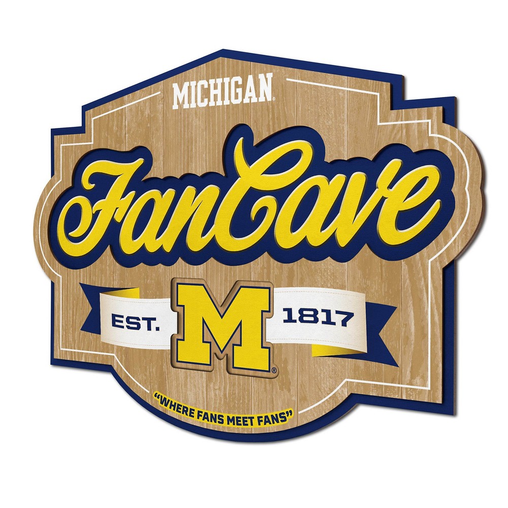 Photos - Coffee Table NCAA Michigan Wolverines Fan Cave Sign