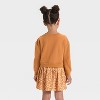 Toddler Girls' French Terry Woven Dress - Cat & Jack™ - 2 of 3