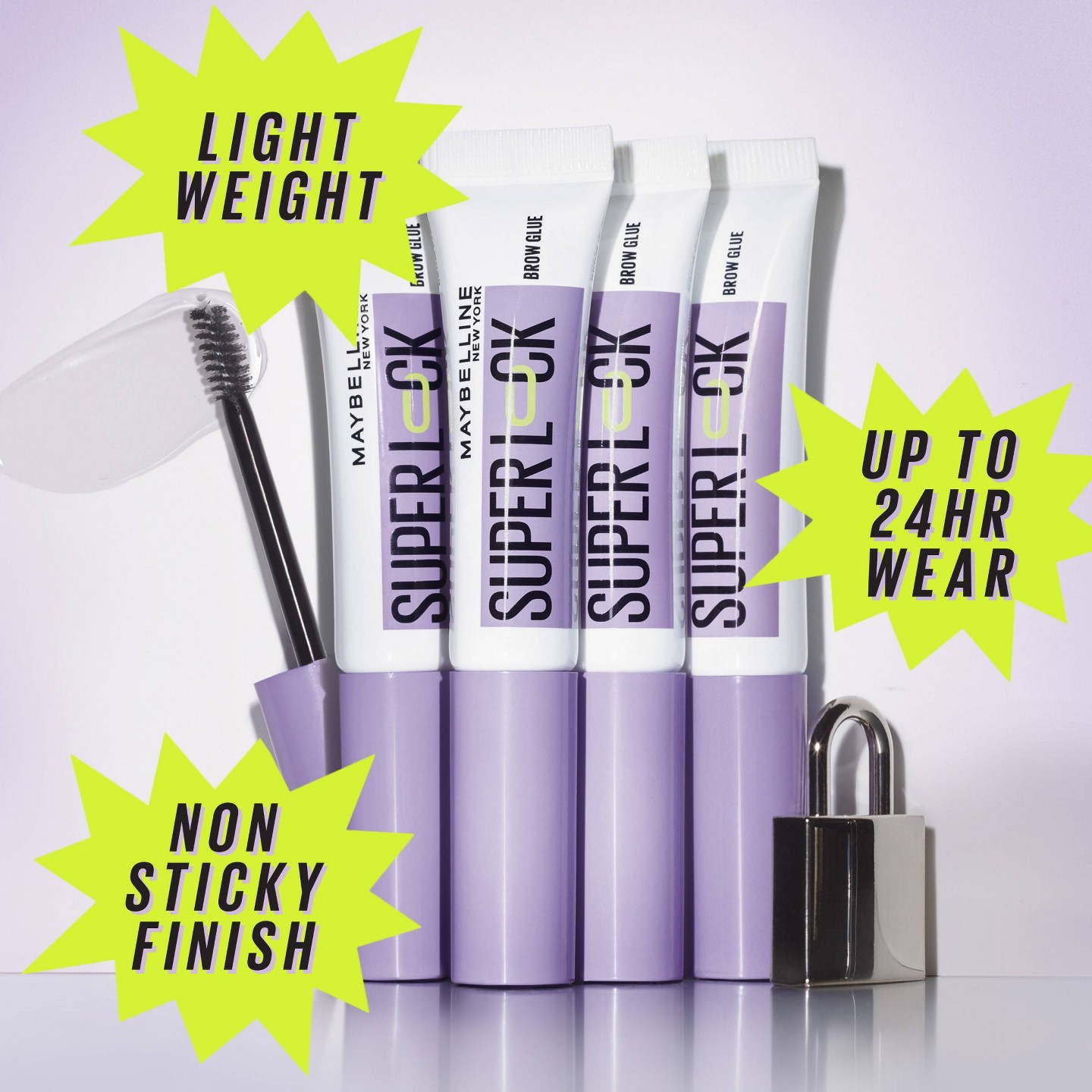 Гель для бровей Maybelline Super Lock Brow Glue, Clear, 0.23 fl oz — фото 4