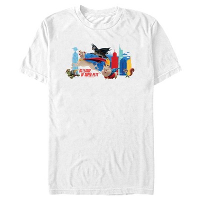 Men's Dc League Of Super-pets Metropolis Groupshot T-shirt - White ...