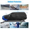 Unique Bargains YL Car Cover Waterproof Snowproof All Weather for Car Outdoor Full Car Cover Rain Sun Protection Universal Fit for Sedan 182"-190" - 2 of 4