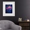 Trademark Fine Art - Javier De La Tokyo Blue Rain Matted Framed Art - 2 of 4