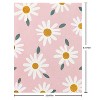 Carlton Cards 10ct Spring Daisies on Pink Stationery for Anyone: Floral Greeting & Note Cards, Botanical Design, 10 Pack - 2 of 4