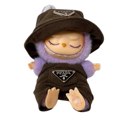 Doll Clothes Superstore Brown Corduroy Overall Set for 17.5 Labubu Dolls