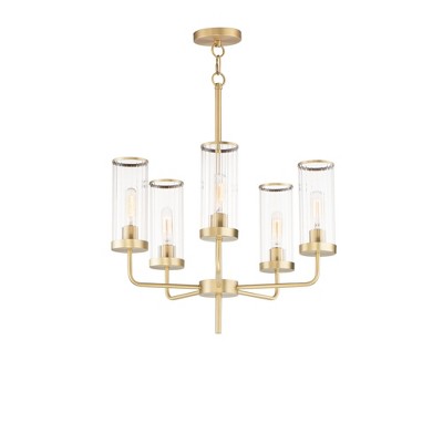 Maxim Lighting Crosby 5 - Light Chandelier in  Satin Brass