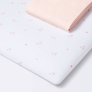 Fitted Jersey Play Yard Crib Sheet - Pink Floral - 2pk - Cloud Island™ - 1 of 4