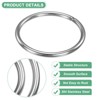 Unique Bargains Dream Catcher Stainless Steel Macrame Wreath Floral Round Metal O Rings 6 PCS - 2 of 4