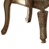 27" Vendome Accent Chair Bone Synthetic Leather/Gold Patina Finish - Acme Furniture: Tufted, No Assembly, Wood Frame - 4 of 4
