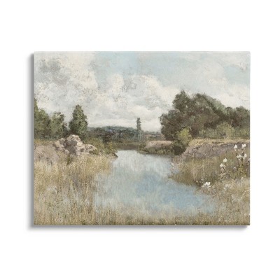 Stupell Industries Nature Stream Wilderness Creek Gallery Wrapped Canvas Wall Art