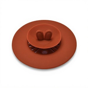 Anna-Kaci Silicone Bunny Ear Cup Lid Dustproof Insulated Drink Cover with Pop Up Vent Seal 4.6x0.7in - 1 of 4