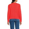 Lands' End Women's Drifter Cable Pointelle Stitch Sweater - 2 of 4