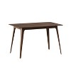VYNXARIA Mid-century Modern Style Dining Table Solid Wood Legs, Walnut - 4 of 4