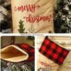 4PCS Burlap Stockings Xmas Fireplace Hanging Stockings Buffalo Plaid Classic Family Holiday Party Decor 4 Plaid Style - 3 of 4