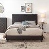 Upholstered Platform Bed Frame ,Wood Slat Support, Easy Assembly - 2 of 4
