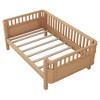 Kumasinova Twin/Full Size Bed Frame for Kids,Wood Low Profile Platform Bed with 2 Storage Drawers,Safety Rails for Bedroom,No Box Spring Needed - 4 of 4