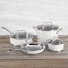Cuisinart 11pc Stainless Steel Matte White Cookware Set - 3 of 4