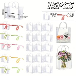 60/30/15 Reusable PVC holiday organizing bags, gift bags, family storage bags, weddings, Christmas, Thanksgiving, New Year's, graduations - 1 of 4