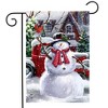 Briarwood Lane Winter Christmas Garden Flag 18x12.5 For Outdoor Snowfall Snowman Garden Flag Flag For Christmas Garden Flag Flags For Outside - 2 of 4