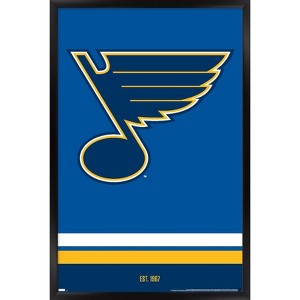 Trends International NHL St. Louis Blues - Logo 21 Framed Wall Poster Prints - 1 of 4