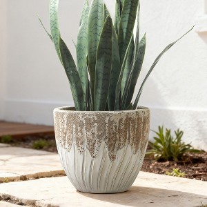 dragon plant pot Vintage Chinese Dragon Pot Earthenware Jardiniere main image 1