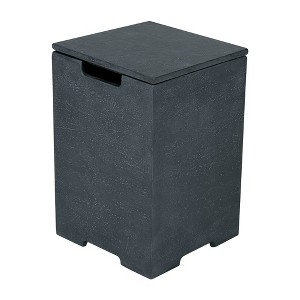 Elementi 15.9" Outdoor Propane Tank Cover Concrete Hideaway Table for 20 lb Propane Tank - 1 of 4