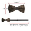 INSPIRE CHIC Men's Velvet Adjustable Pre-Tied Bow Tie - 3 of 4