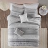 Corey Full/Queen 5pc Cotton Comforter Set Gray : Target