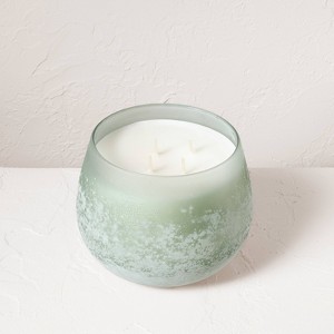 Serenity Fashion Salted Glass Wellness Jar Candle Green - Casaluna™ - 1 of 4
