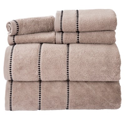 6pc Solid Bath Towels And Washcloths Ivory - Yorkshire Home : Target