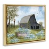 Stupell Industries Blue Floral Country Garden Black Framed Floater Canvas Wall Art - 3 of 4