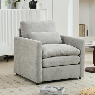Runesay Oversized Comfy Cloud Sofa Double Cushion Single Sofa with Plush Cushion