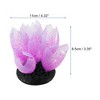 Unique Bargains Silicone Fluorescence Floating Aquarium Lotus Flower - 4 of 4