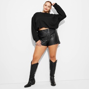 Women's Bubble Hem Sweatshirt - Wild Fable™ - 1 of 3