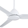 54" Minka Aire Modern Indoor Outdoor Ceiling Fan with Remote Control White Wet Rated for Patio Exterior Porch Gazebo Garage Barn - 3 of 4