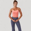 Anna-Kaci Active Women's Ribbed Cropped Tank with Strappy Back and Stretch Fit for Lightweight Layering - 2 of 4