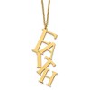 Chisel Stainless Steel Yellow IP-plated FAITH Pendant on a 16" Cable Chain Necklace with 2" Ext. - 2 of 2