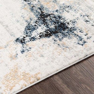 Hauteloom Kirkland Dark Blue Marble Rug