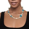 Ross-Simons Italian Multicolored Murano Glass Turtle and Bead Necklace With 6-11mm Cultured Pearls in 18kt Gold Over Sterling Size 18 - 2 of 4