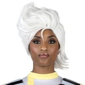 Jazwares Marvel Women's Storm Synthetic Halloween Classic Costume Wig - White One Size - 1 of 2
