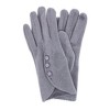 CTM Women's Faux Suede Fleece Lined Touchscreen Gloves - 3 of 4