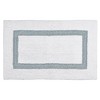 2pc Hotel Collection Bath Rug Set White/Blue - Better Trends - image 2 of 4
