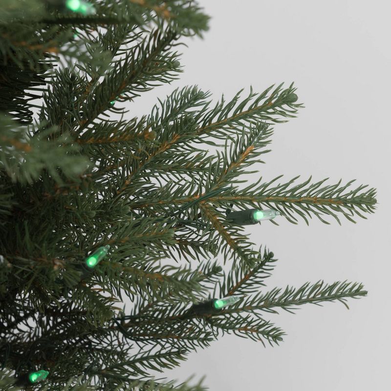 Aurio Pre-Lit LED Deluxe Kensington Fir Artificial Christmas Tree Multicolor Lights, 5 of 10
