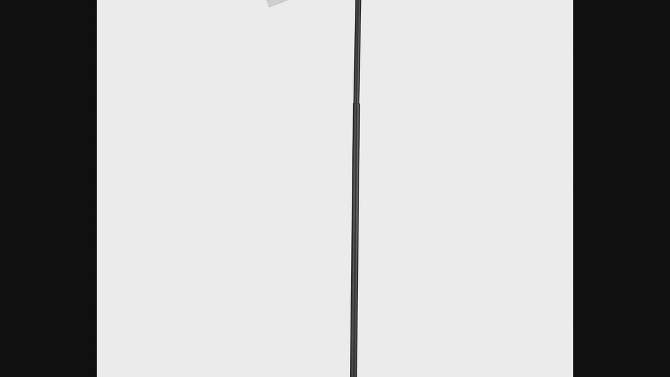 65&#34; Florence Matte Black Floor Lamp with White Shade - Globe Electric, 2 of 10, play video